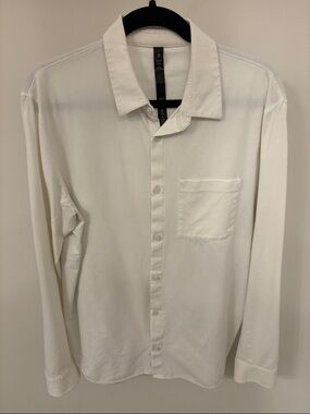 Lululemon Men’s Commission Long Sleeve Shirt - White - Large